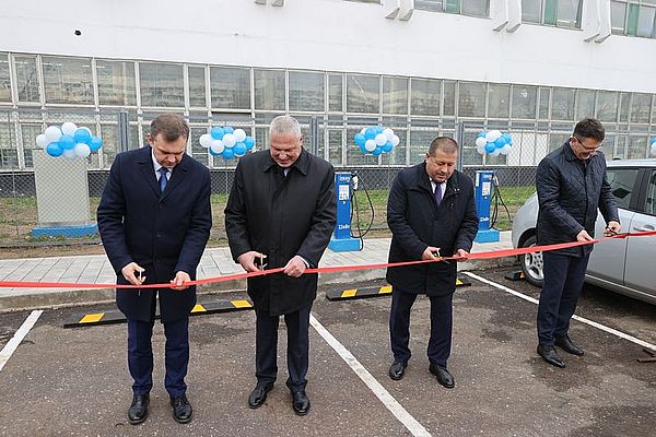 Новый зарядный комплекс для электромобилей в Витебске!